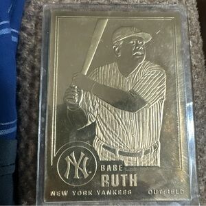 NEW YORK YANKEES BASEBALL 1996 BABE RUTH CMG #30 22K GOLD FOIL CARD SEALED